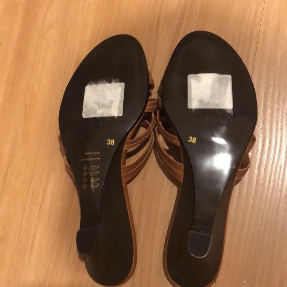 Brown sandal/wedge COMMA‘, EUR 38/US7, new, leather - Picture 5 of 9